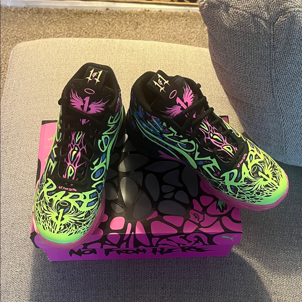 New in Box Puma Multicolor Graphic Sneakers